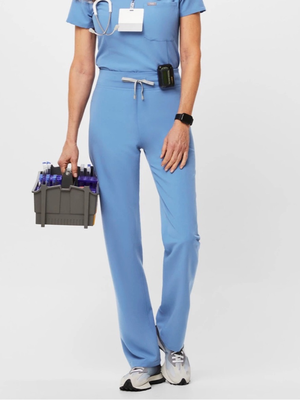 FIGS Livingston High-Rise Straight-Leg Scrub Pant M/T